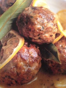 meatballs with white wine & lemon