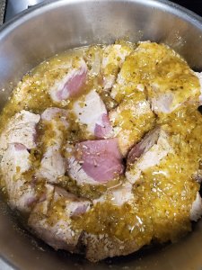 Pork and green chile